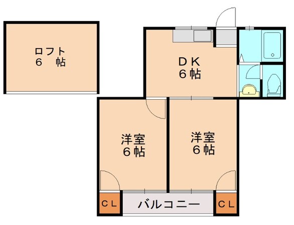 香椎駅 徒歩15分 1階の物件間取画像